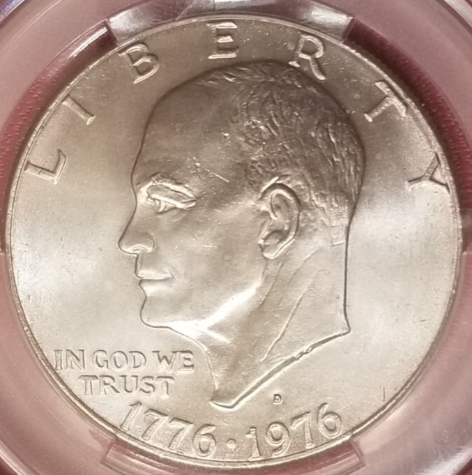 CAC MS-65! 1976-D TYPE 2 IKE EISENHOWER DOLLAR