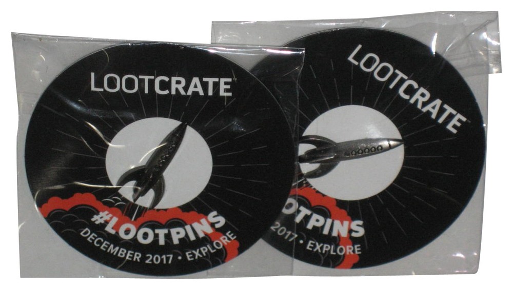 Lootcrate 2017 Explore Rocket Ship Exclusive Pin Lot - (2 Pins)