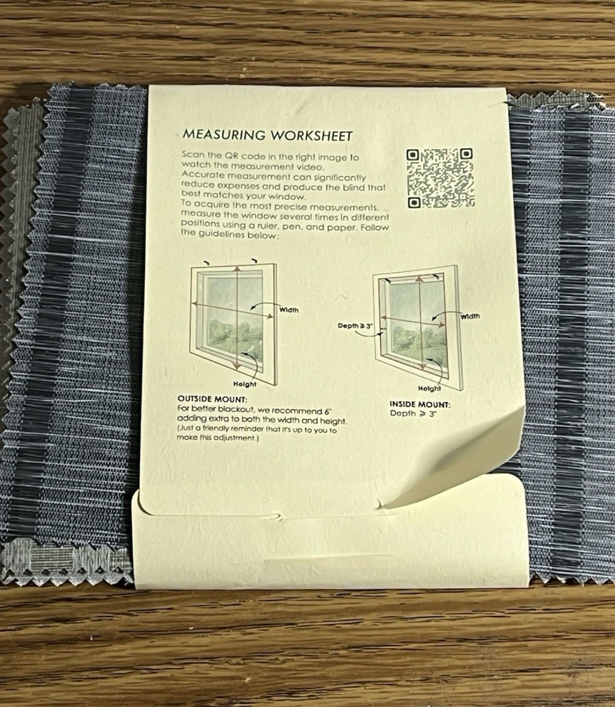 50% Blackout Roller Shades Fabric Samples