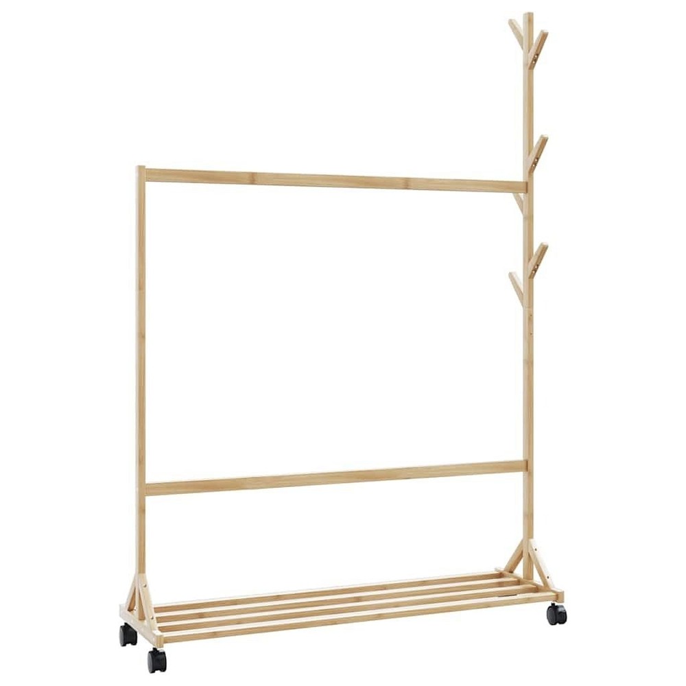 Clothes Rack Bamboo Medium Bamboo Clothes Rack Rectangular