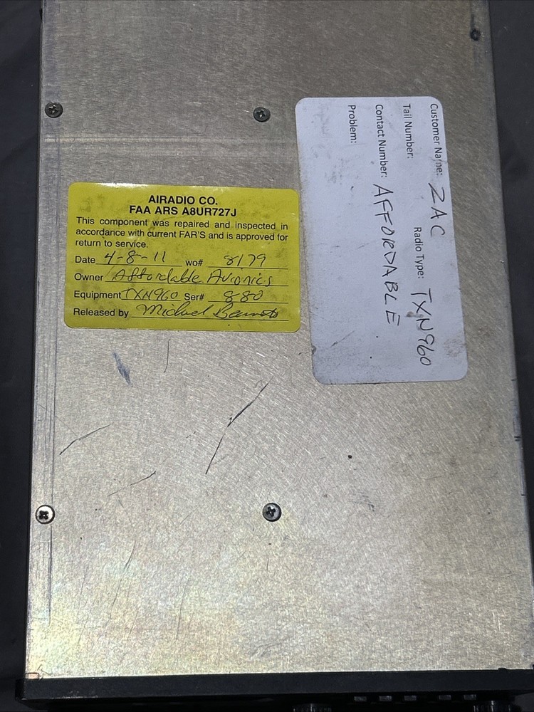 TERRA TXN 960 TRANSCEIVER WITH TRI-NAV C INDICATOR (UNTESTED)