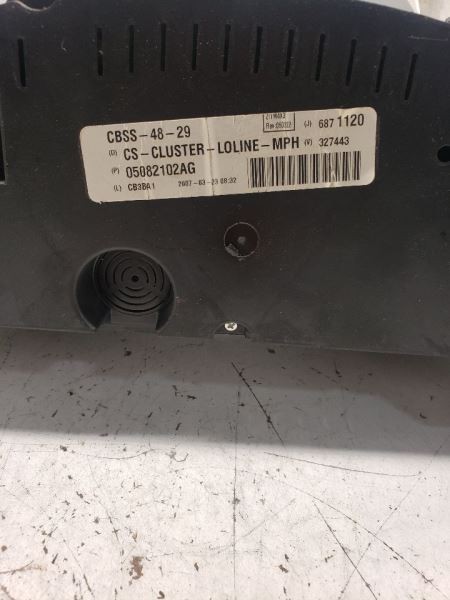 Speedometer Cluster MPH Without Navigation Display Fits 07 PACIFICA 1056262 OEM