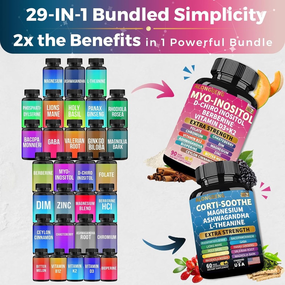 ALongDeng Soothe-Smooth Bundle,Soothe & Smooth Bundle Multivitamin Combo