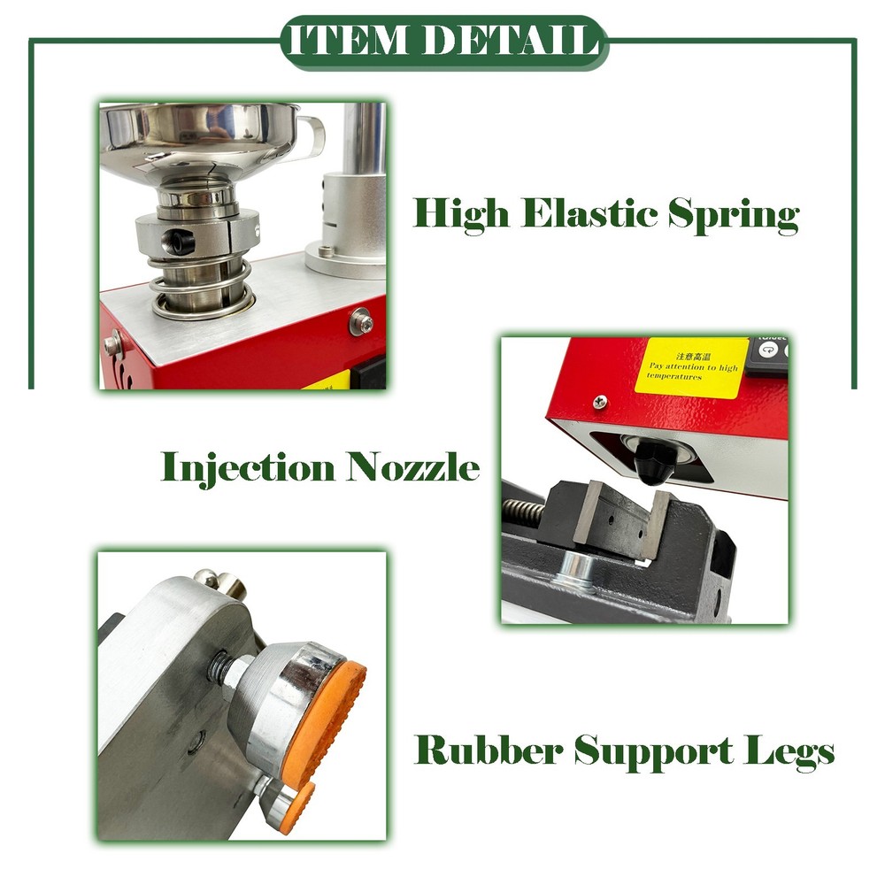 110V Lab Desktop Manual Vertical Injection Plastic Molding Machine 0.035-0.7oz