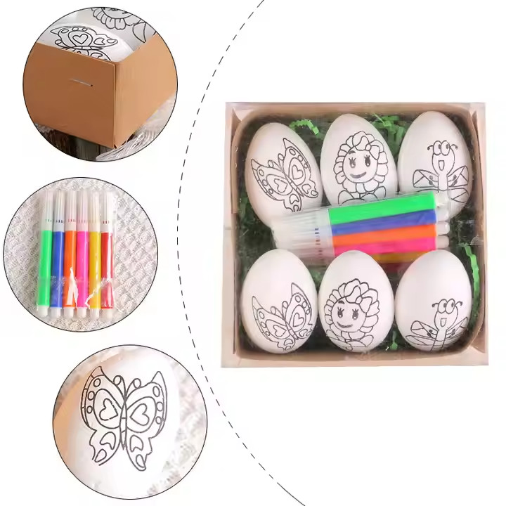 Easter Fun: DIY Hand-painted Cartoon Bunny Eggs