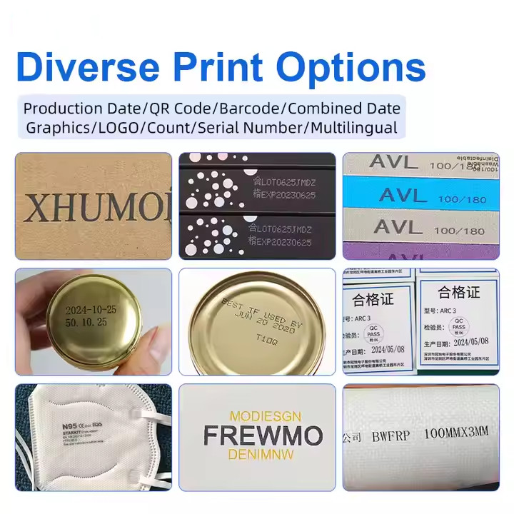 12.7mm automatic online inkjet printer does not include conveyor printing code