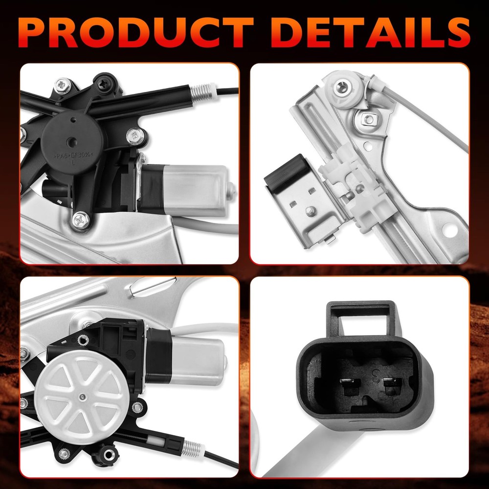 Power Window Regulator with Motor Front Left Driver Side Front Driver Side (LH)