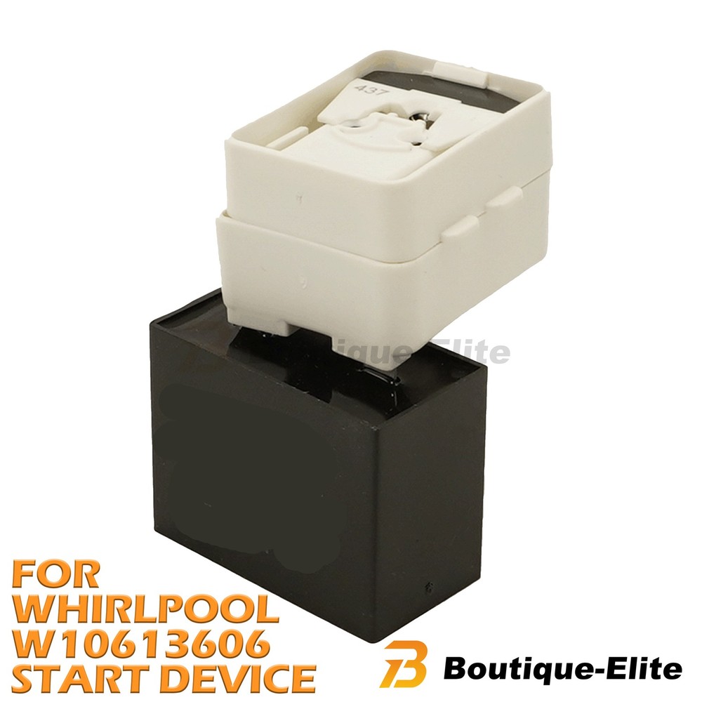 Refrigerator Compressor Start Relay & Capacitor Fit Whirlpool Maytag W10613606