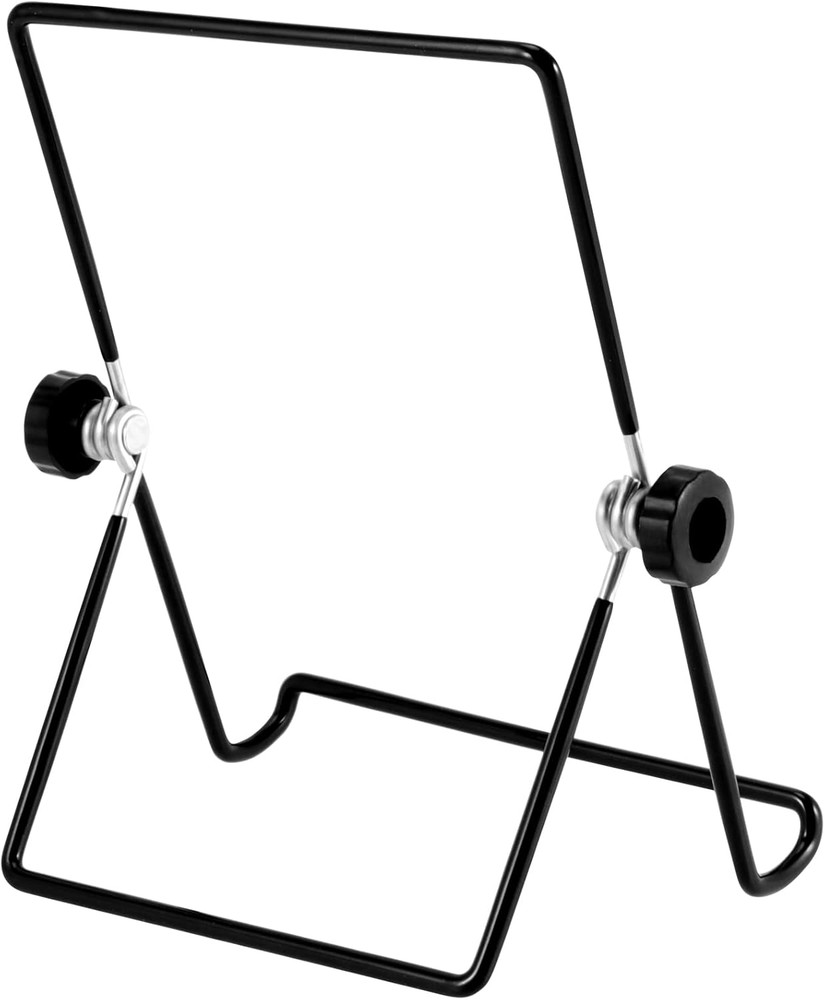 14 Pack Adjustable Wire Display Easels, Foldable Picture Frame Stand, Black Iron