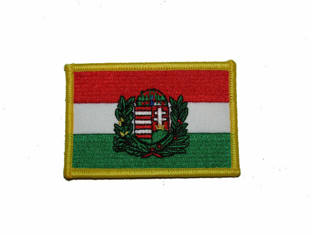 Hungary With Crest Country Iron On Patch