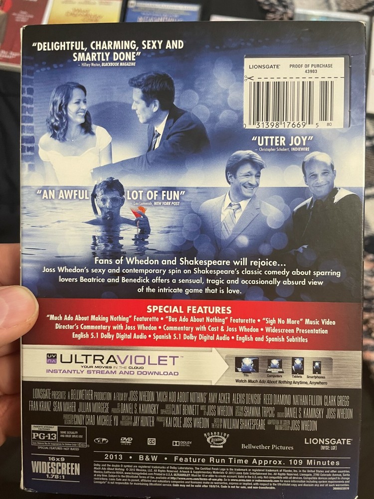 Much Ado About Nothing DVD Josh Whedon