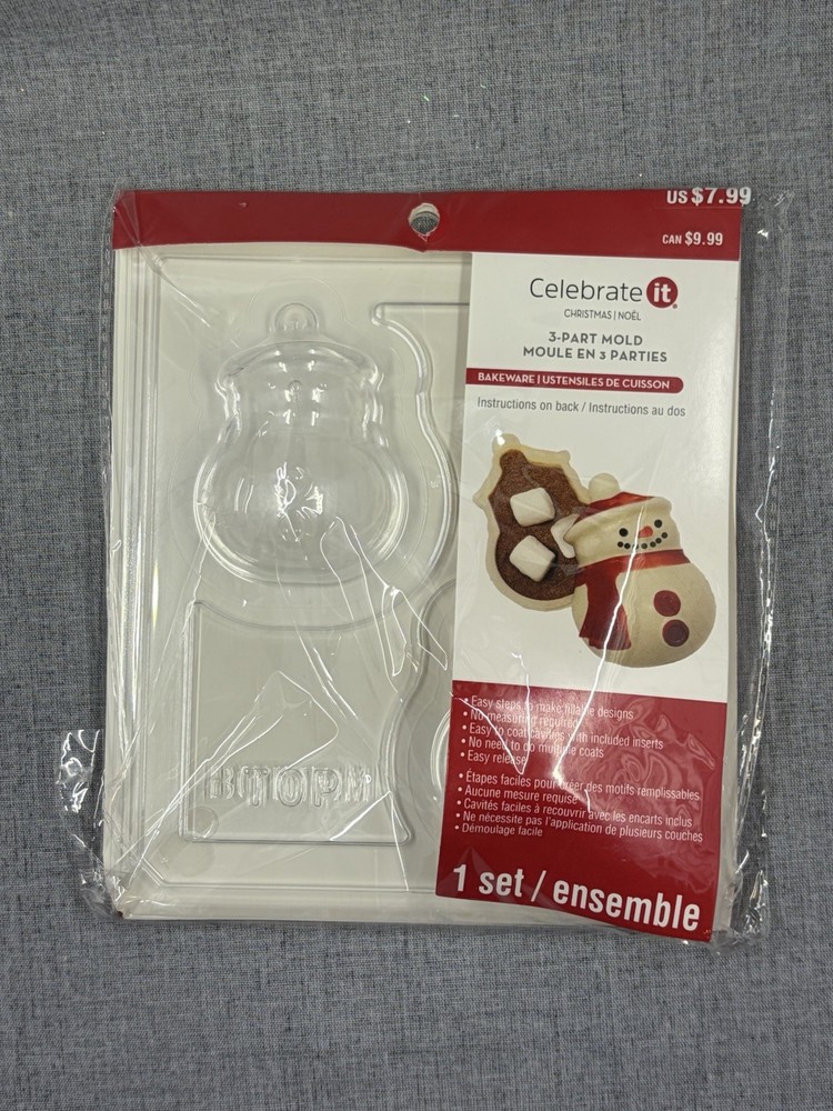 Celebrate it 3-part Mold Bakeware snowman