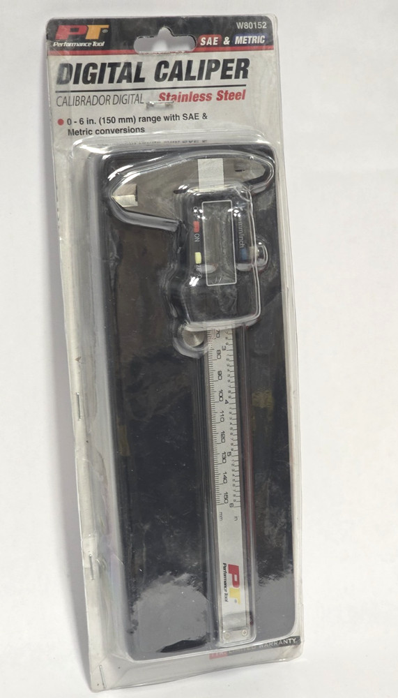 PERFORMANCE TOOL DIGITAL CALIPER 0-6" (150MM)