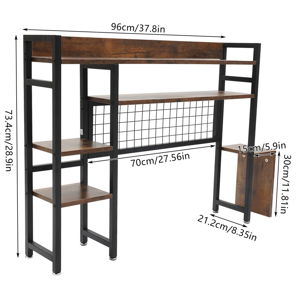 Desktop Bookshelf, Multipurpose Countertop Display Shelf, Bookcase Organizer