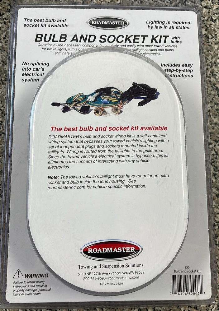 Roadmaster 155 Bulb and Socket Kit