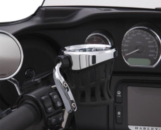 CIRO [50412] Drink Holders Chrome 7/8" & 1" Handlebar Mount