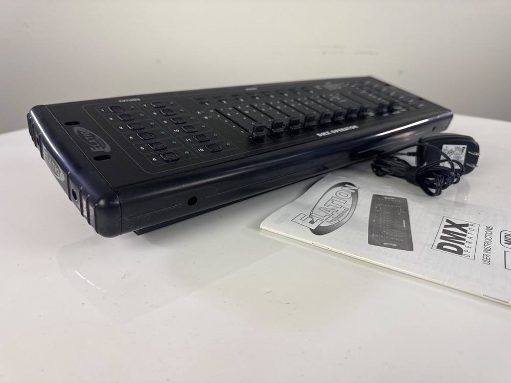 Elation DMX Operator Programmable DMX Controller with Manual and Power Adapter