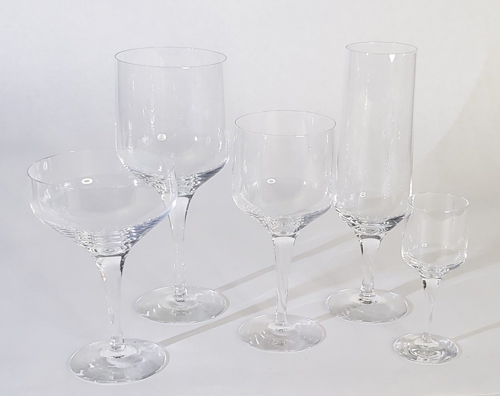 Orrefors Crystal stemware, Rhapsody Clear Pattern