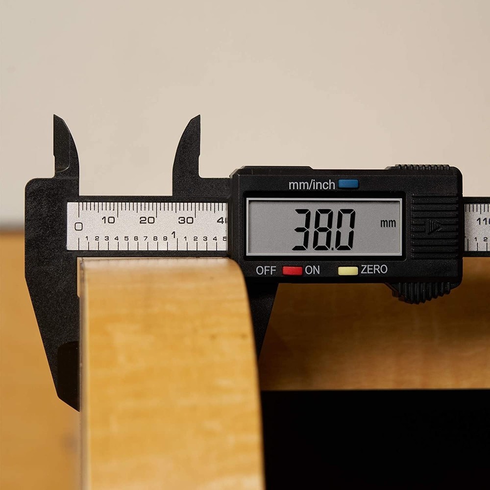Precision 6” Digital Caliper with Zero Setting & Extra Battery Included