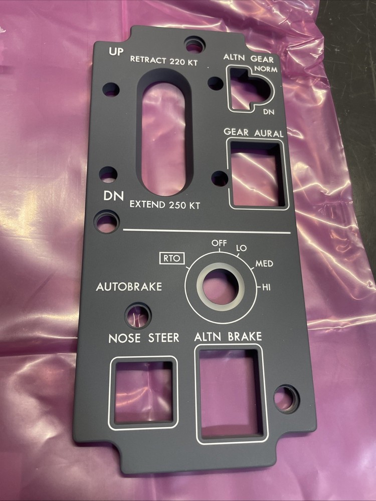 Korry Electronics Panel, PN 1201921-003