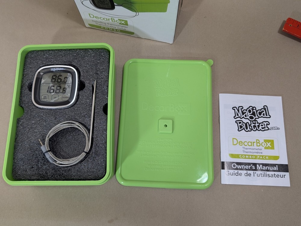 Magical Butter DecarBox Thermometer Combo Pack Green.