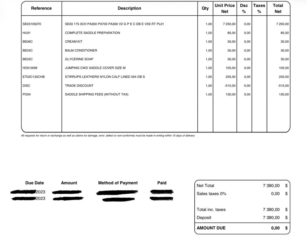 Used 2023 CWD Saddle