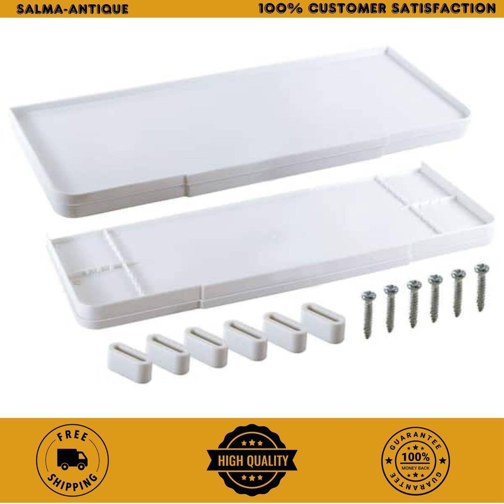 Replacement Toilet Tank Cover Lid White Adjustable Universal Adjustable to Fit