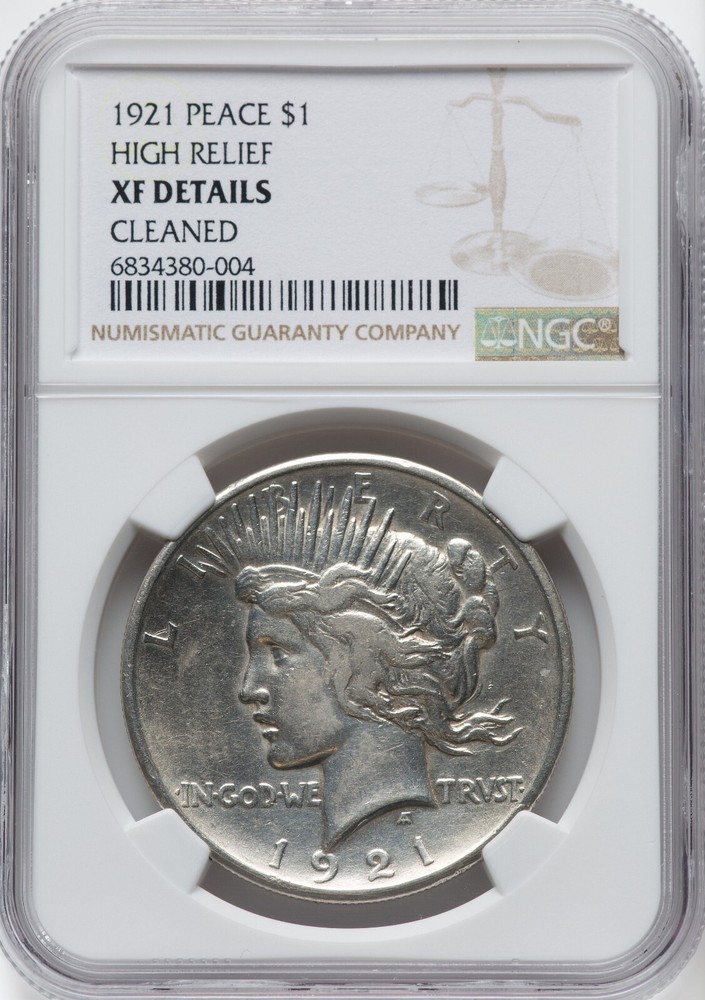 1921 PEACE DOLLAR NGC Details - LOOKS SIGNIFICANTLY BETTER!