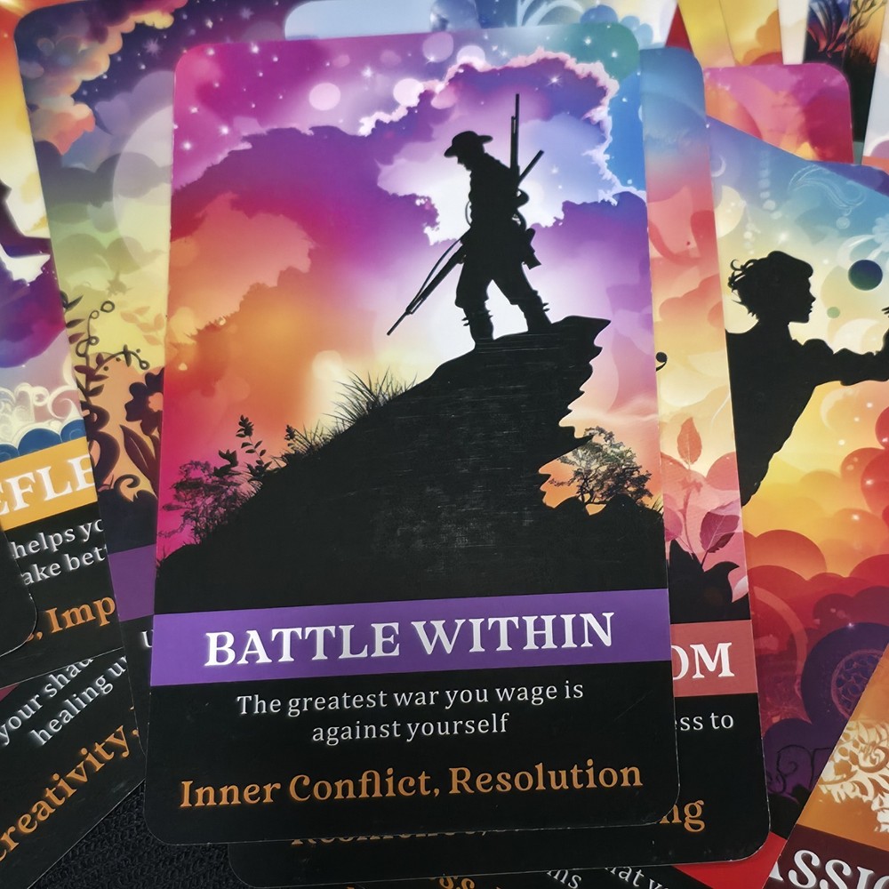 Shadow Work Oracle 56 Card Deck Keywords Messages Understanding Unconscious Side