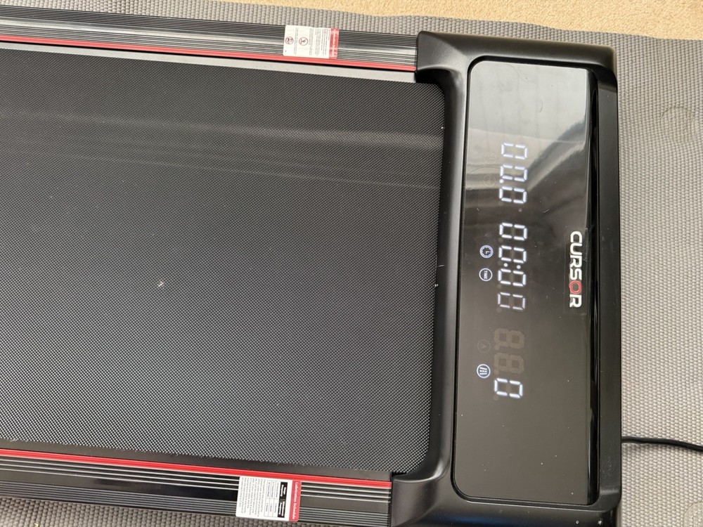 Cursor Electric Treadmill Black LCD Display Remote Control Home Running