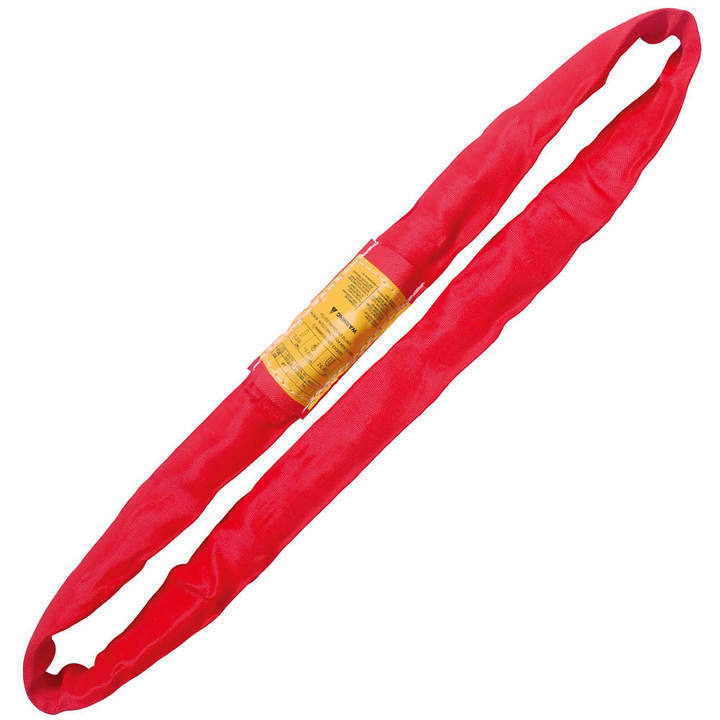 Endless Round Lifting Sling Heavy Duty Polyester Red 22'