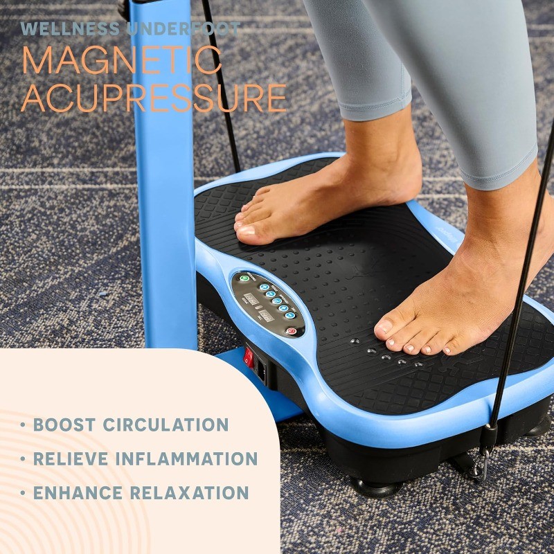 Lifepro TrimLite Vibration Plate Exercise Machine -Handlebars ，Bluetooth Speaker
