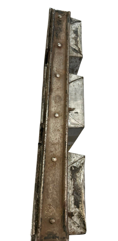 Antique Metal Loaf Bread Triple Baking Pan Rustic Decor