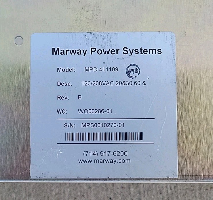Marway MPD 411109 Power Distribution Unit
