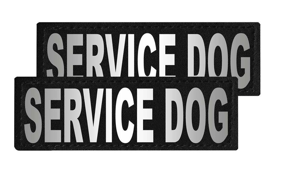 Removable Patches (2 Per Pack) - 2 x 6" SERVICE DOG