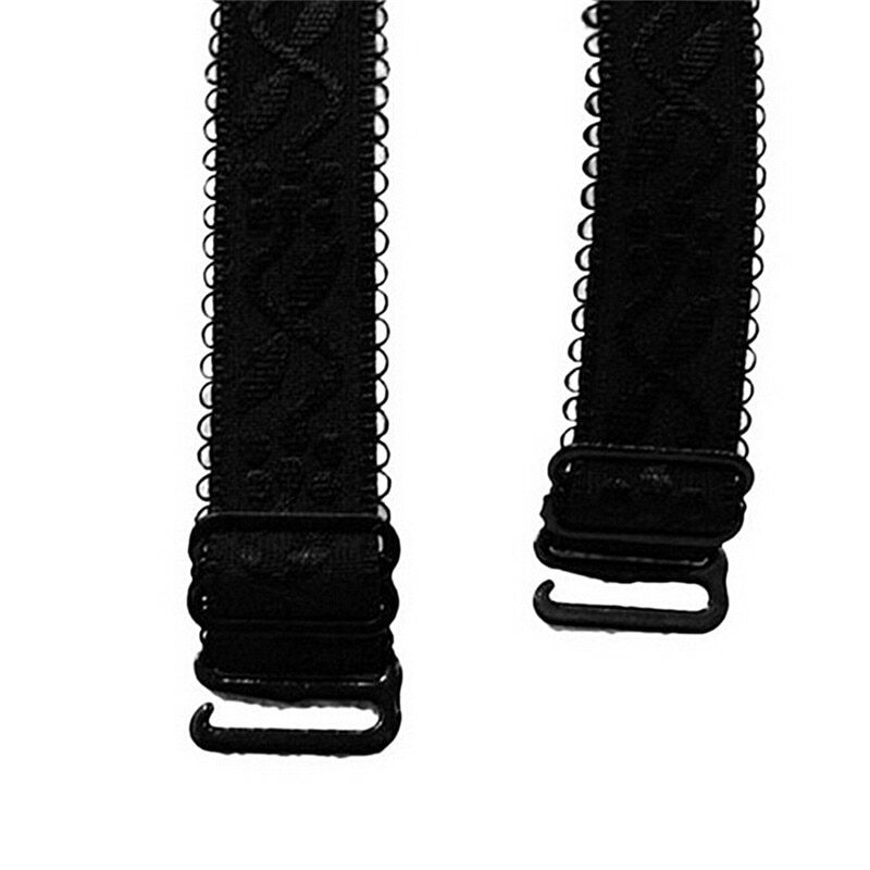 Sally’s® Black Lace Adjustable Bra Straps – Replacement Detachable Elastic Set