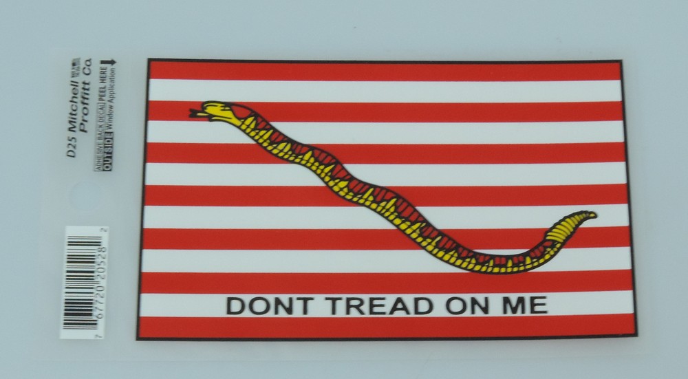 U.S. Dont Tread On Me Decal - D25