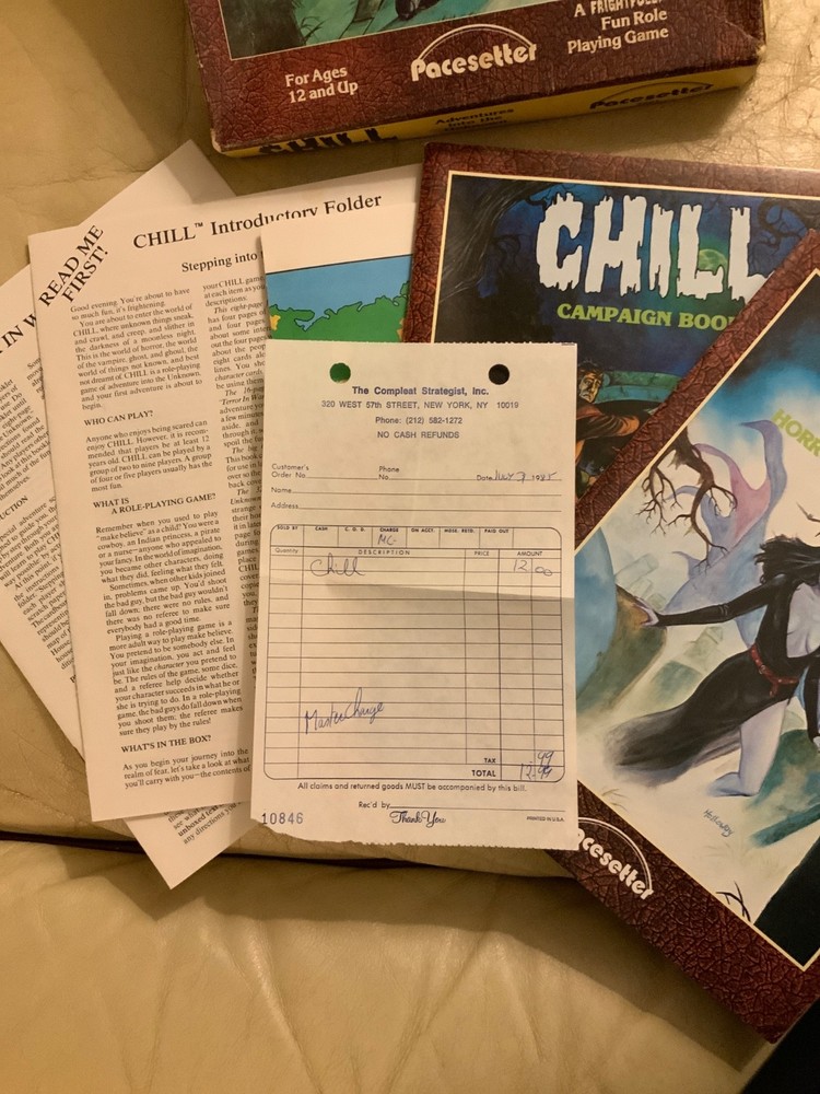 Chill Adventures into the Unknown Role-Playing Starter Kit dice missing
