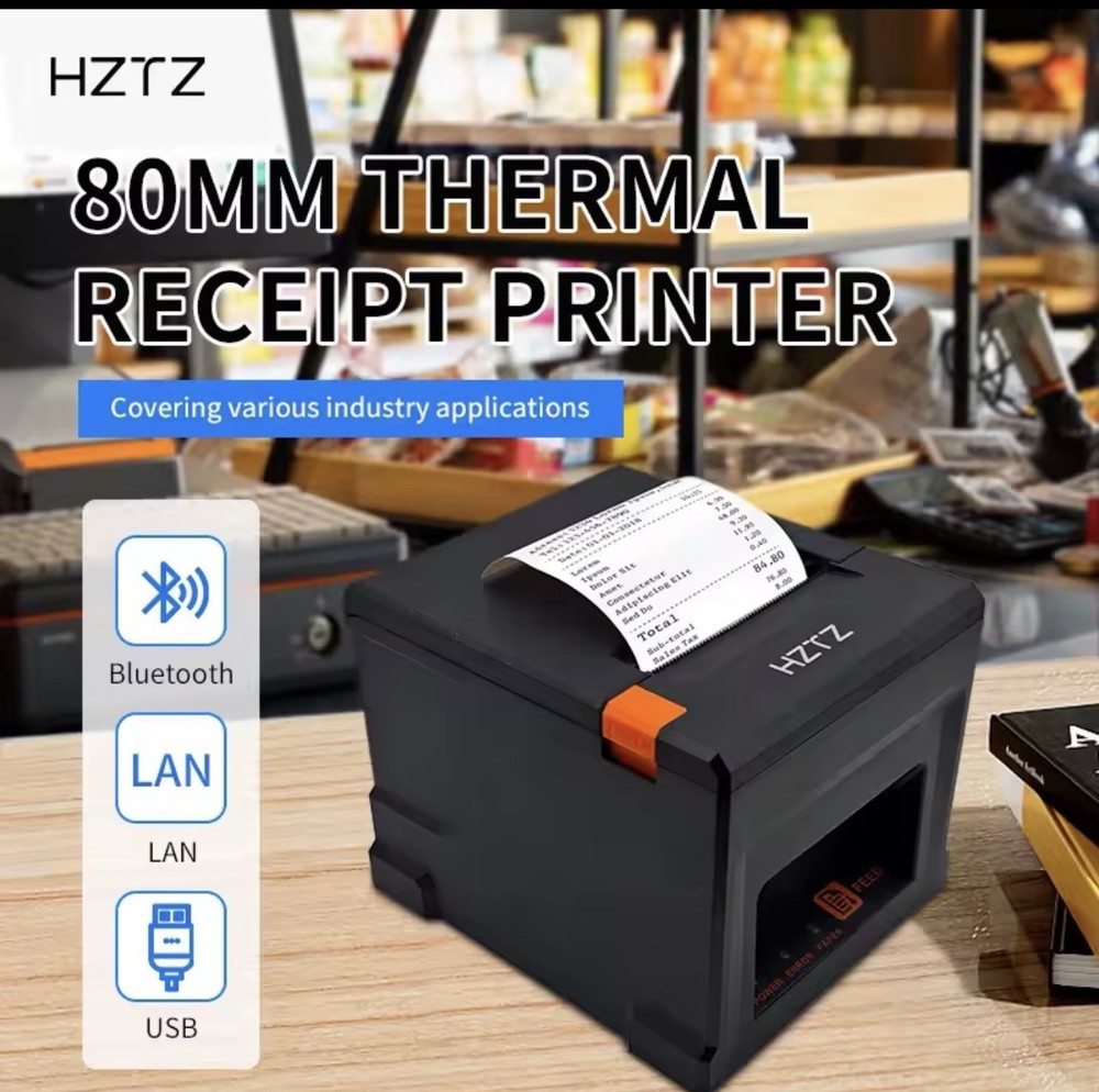 80mm Thermal Receipt Printer,USB POS Printer,Support Windows/Mac/Linux/OPOS