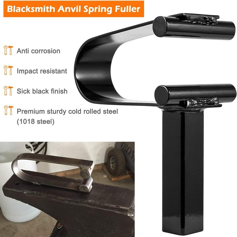 Blacksmith Anvil Forge Hardy Tool 3/4" Hot Cut Creasing Stake Spring Fuller Tool