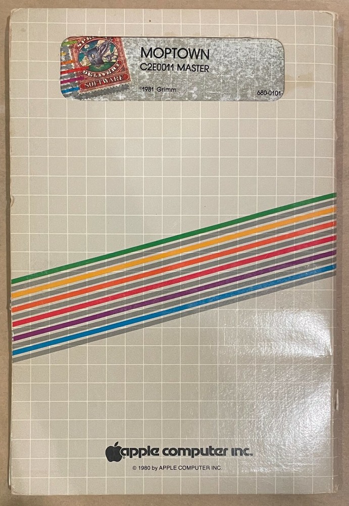 MOPTOWN APPLE II 1981 EDUCATIONAL GAME WORKING DISCS VINTAGE