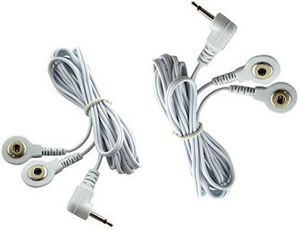 Replacement Pads (22) -Large Electrodes + Cables for ELIKING Digital Massagers