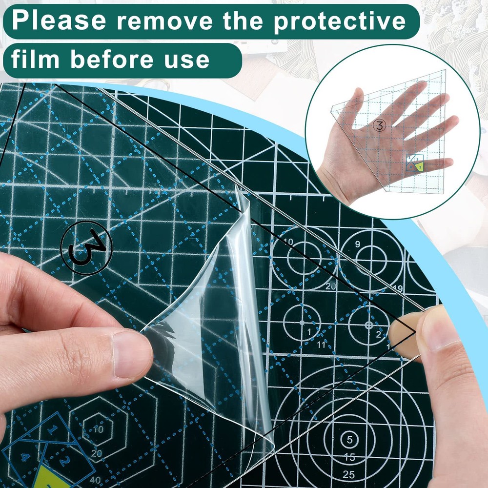 Quilting Templates Set Acrylic Cutting Stencils DIY Hand Patchwork Sewing