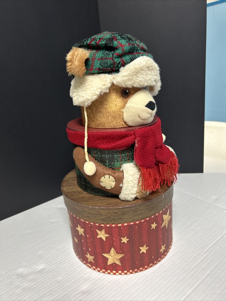 Three tier bear Holiday boxes containers