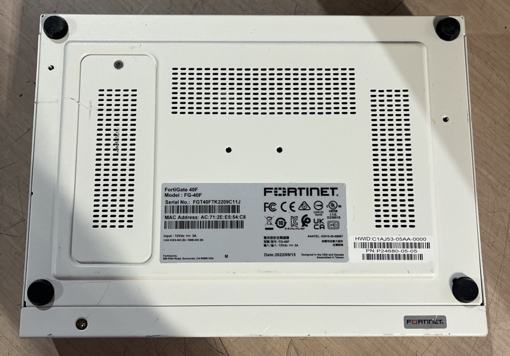 FORTINET FORTIGATE FG-40F NETWORK SWITCH