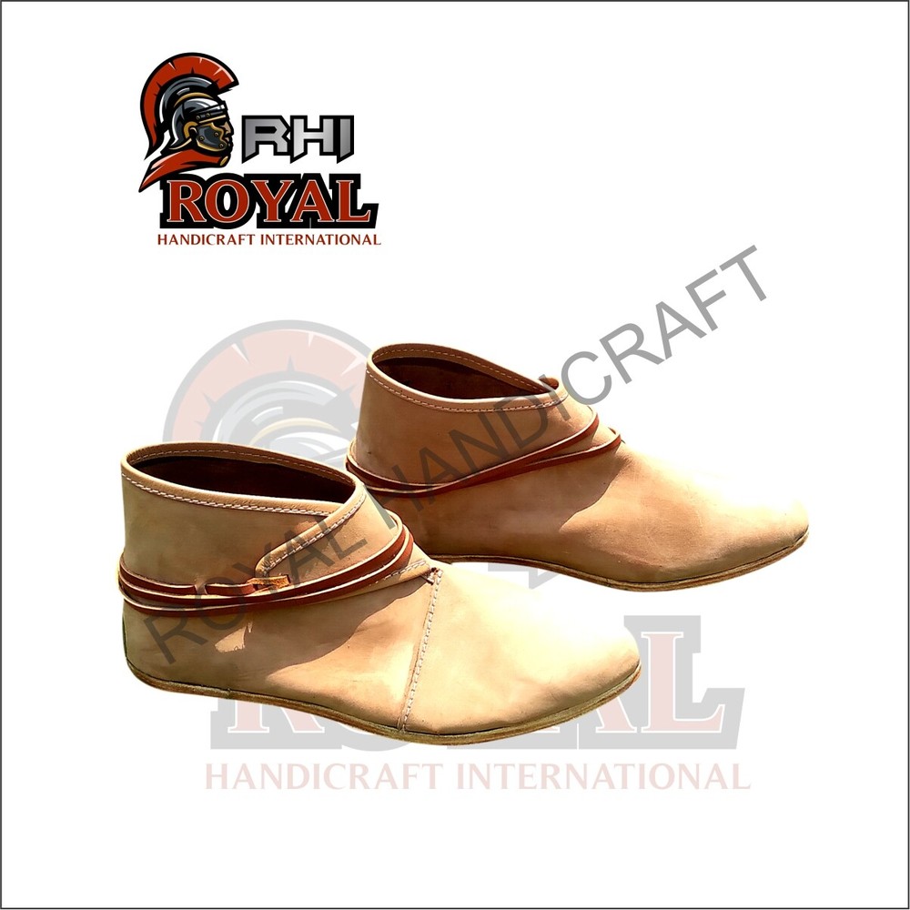 Authentic medieval boots Handmade leather boots Knights boots