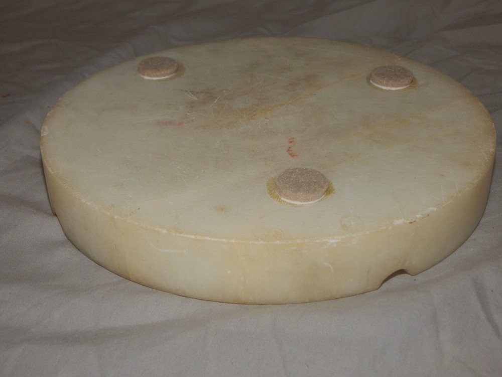 Vintage Round Marble Cigar Ashtray