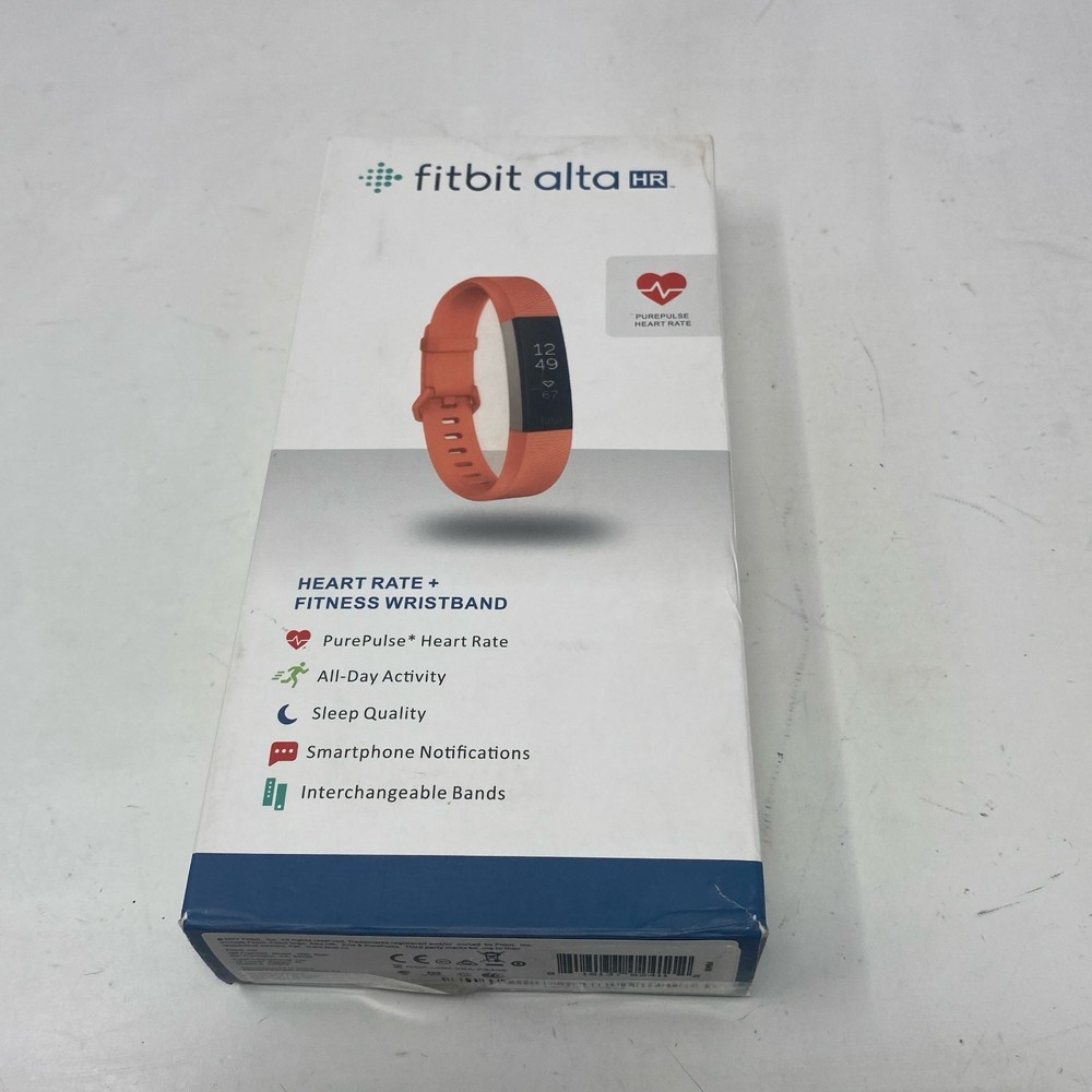Fitbit Alta HR Activity Tracker Small - Peach/Coral Band