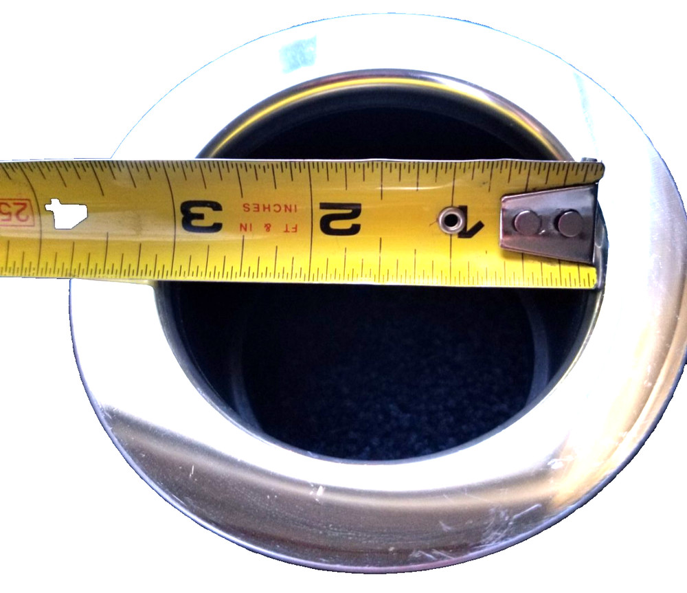 Garbage Disposal Flange threaded ABS with chrome ring, New