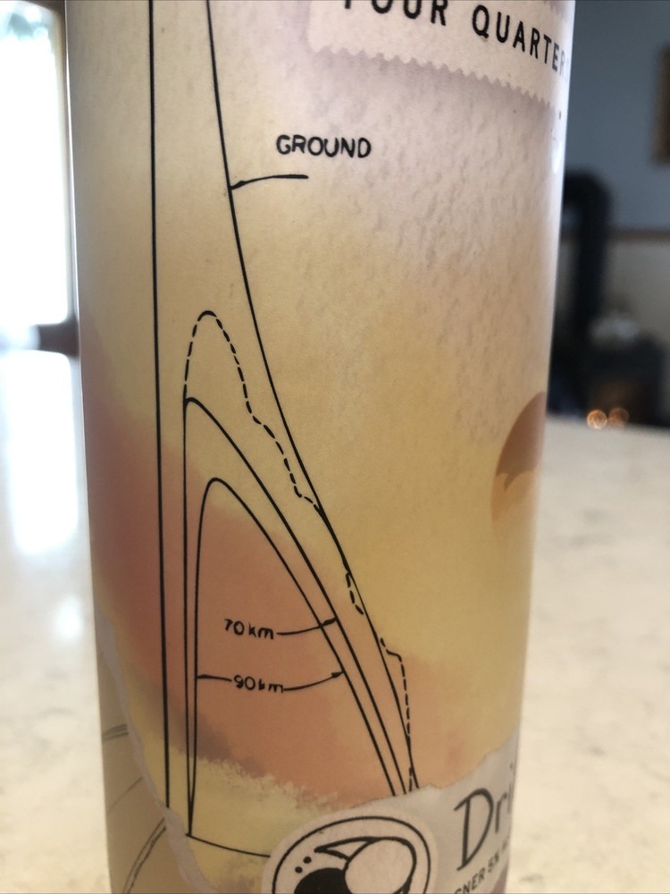 Beer Can Great Graphics Topographical Map W Sun micro brew . can is empty